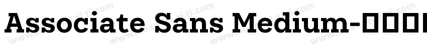 Associate Sans Medium字体转换
